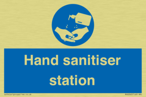 Hand sanitiser station